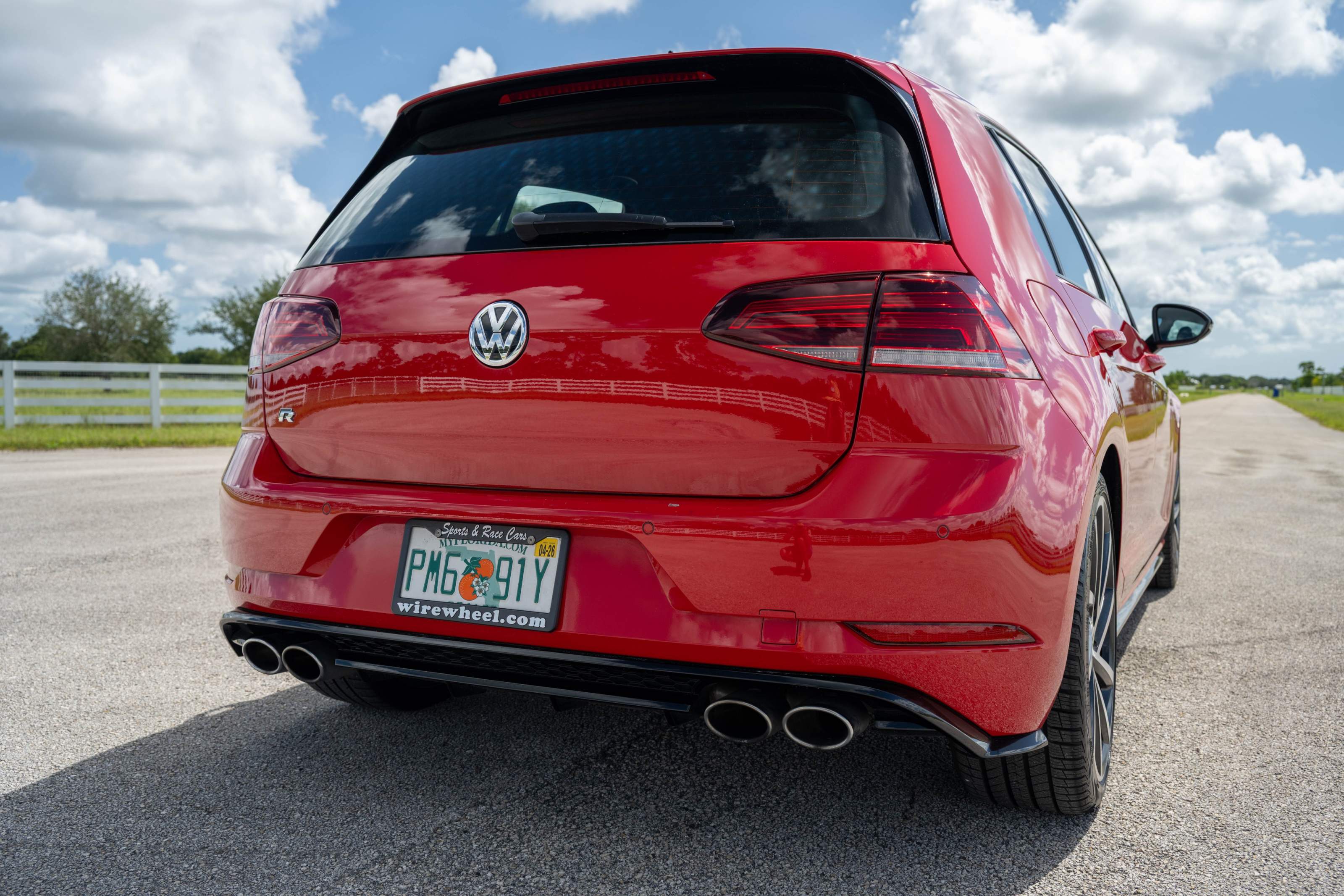 Red Golf R Black Rims 2019 Volkswagen Golf R Tornado Red for sale | Wire Wheel of Vero Beach, FL